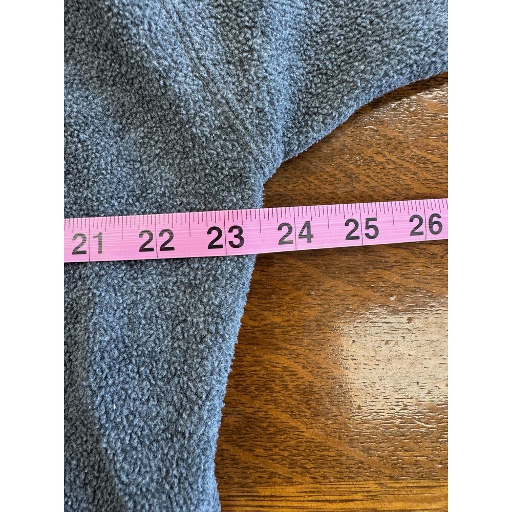 Vintage GAP Hoodie Mens Large Gray Fleece Pullover Hooded Sweatshirt Distressed - Picture 7 of 9